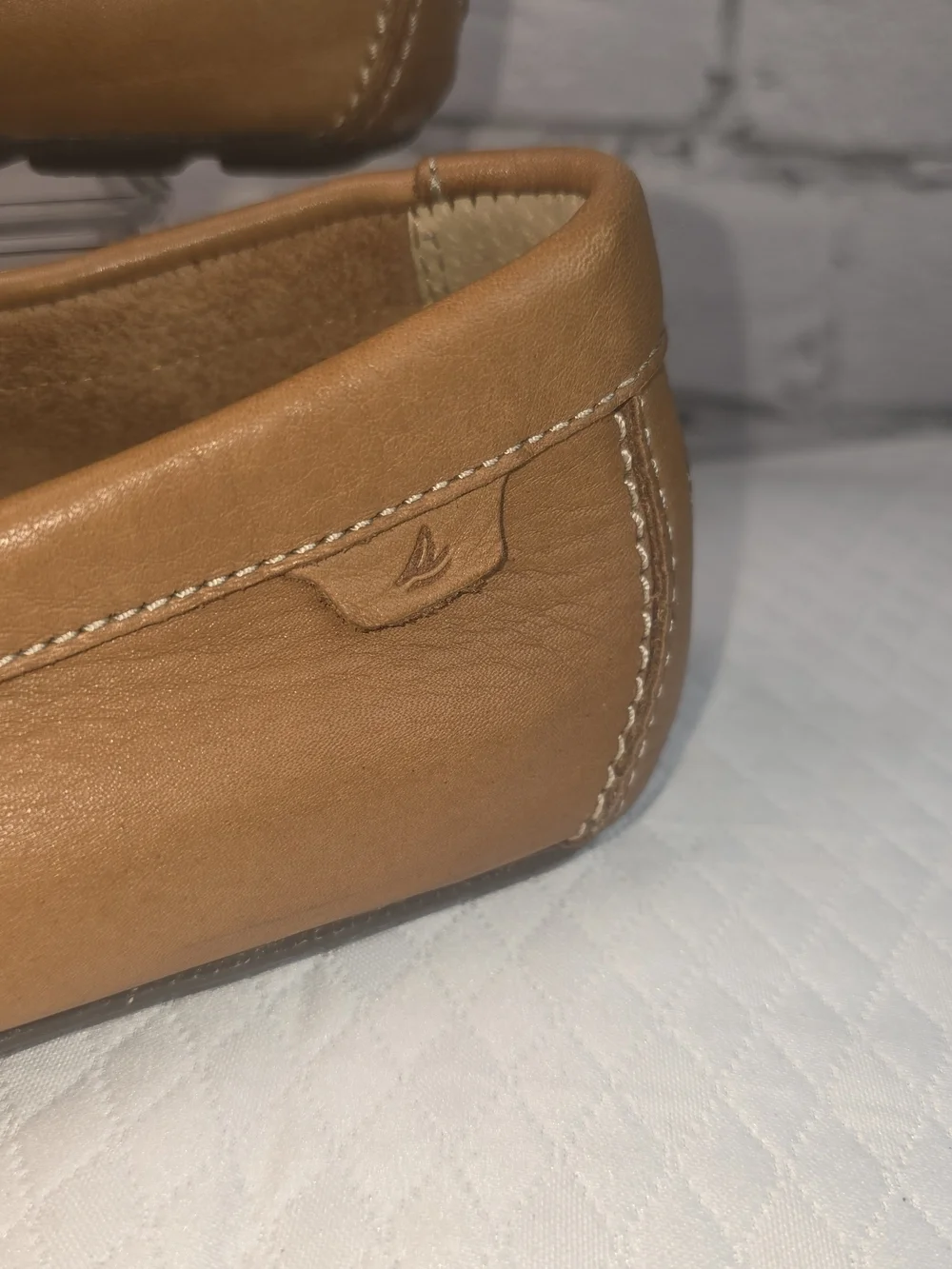 SPERRY TOP-SIDER WAVE DRIVER VENETIAN MOCCASINS TAN LEATHER SLIP-ON MENS 11.5